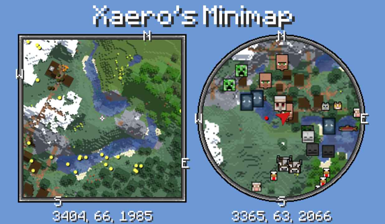 我的世界小地图Xaero's Minimap MOD  第1张